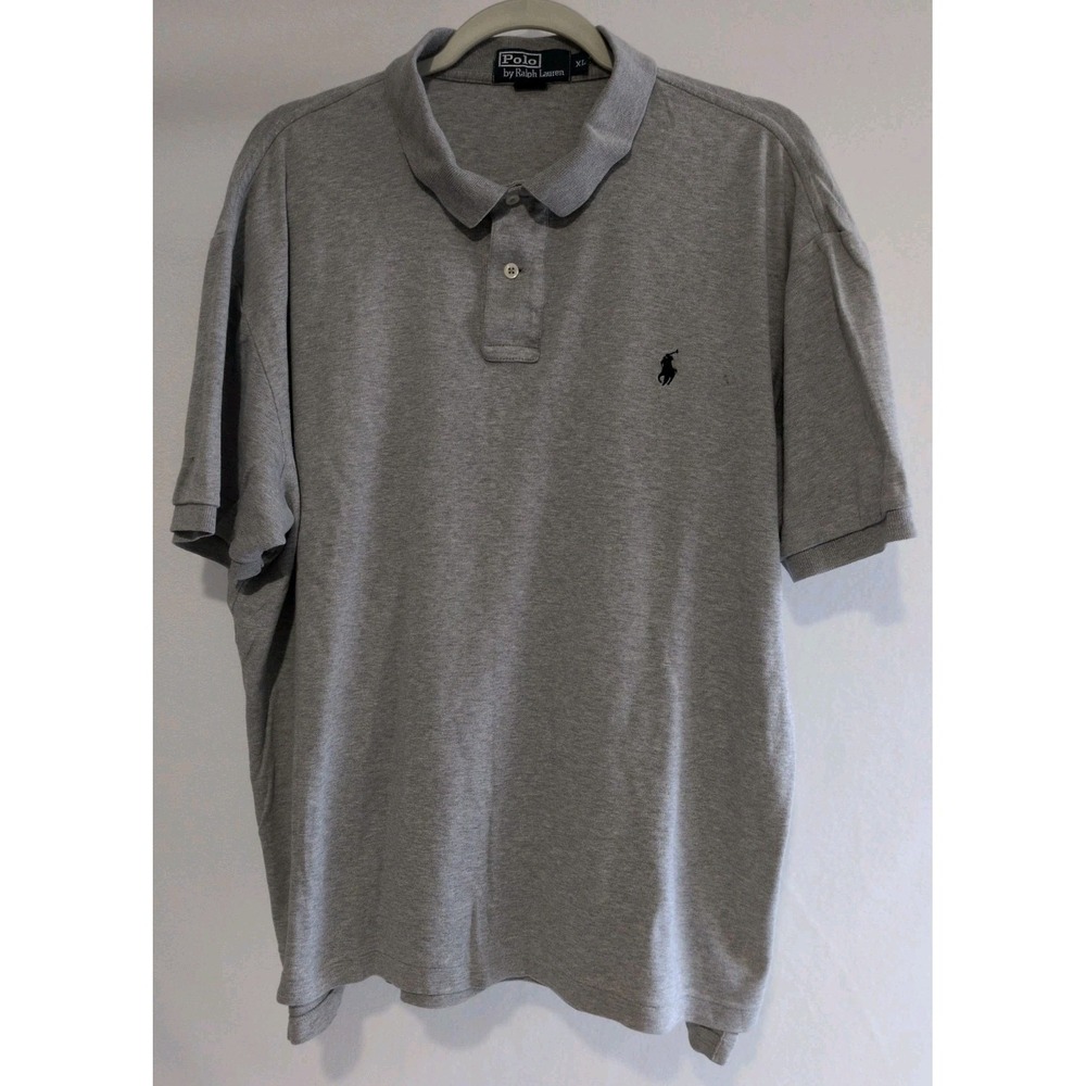 Polo Ralph Lauren Men's Polo Shirt Size XL Gray  100% Cotton New w/Defects